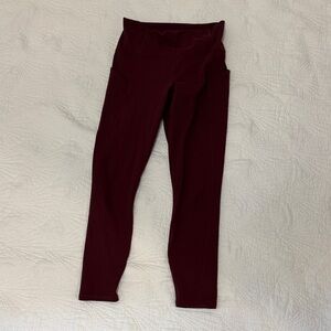 Fabletics Deep Red Leggings